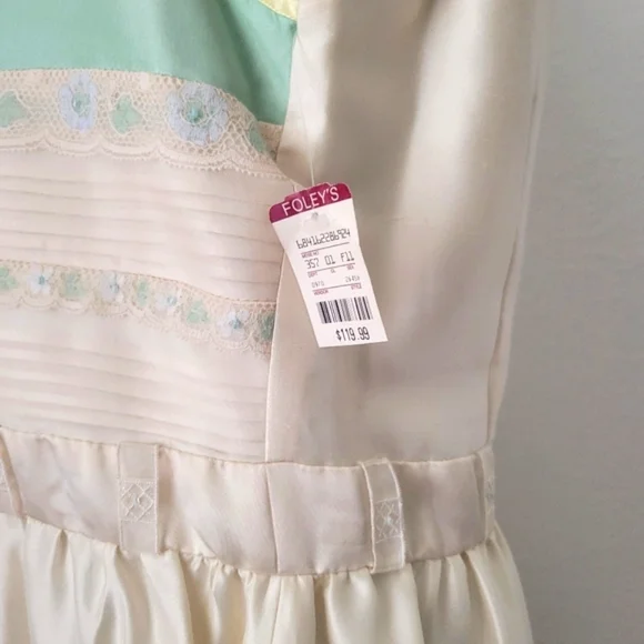 90s Vintage Spenser Jeremy Silk Party Dress NWT Deadstock - Picture 9 of 14